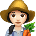 👩🏻‍🌾 woman farmer: light skin tone display on Apple